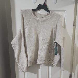 Terra & Sky Beige Crew Neck Sweater